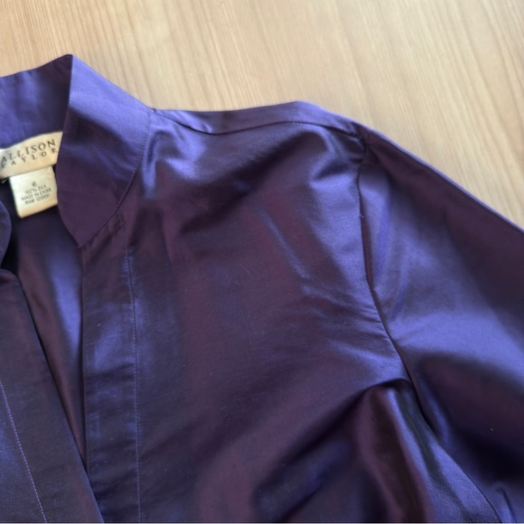 Allison Taylor Tops - Allison Taylor Deep Purple Silk Blouse
